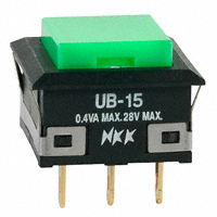 NKK Switches - UB15KKG01N-F - SWITCH PUSH SPDT 0.4VA 28V