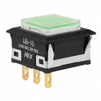 NKK Switches - UB15KKG01N-JF - SWITCH PUSH SPDT 0.4VA 28V