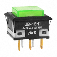 NKK Switches - UB16KKG015F-FJ - SWITCH PUSH SPDT 0.4VA 28V
