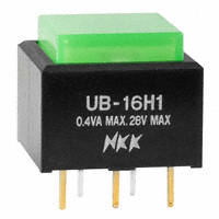 NKK Switches - UB16SKG035F-FF - SWITCH PUSH SPDT 0.4VA 28V