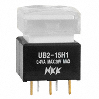 NKK Switches - UB215SKG035F-1JB - SWITCH PUSH SPDT 0.4VA 28V