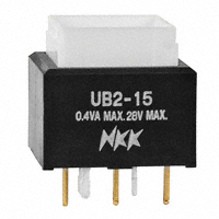 NKK Switches - UB215SKG03CF - SWITCH PUSH SPDT 0.4VA 28V