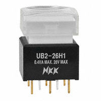 NKK Switches - UB226SKG035D-1JB - SWITCH PUSH DPDT 0.4VA 28V