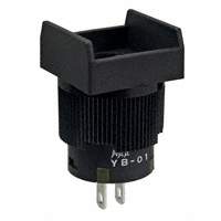 NKK Switches - YB01KW01 - INDICATOR PB SQ SILVER SLD LUG