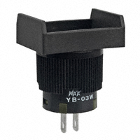 NKK Switches - YB03WKW01 - INDICATOR PB RECT SILVER SLD LUG