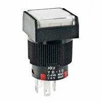 NKK Switches - YB15SKG01-5F-JB - SWITCH PUSH SPDT 0.4VA 28V