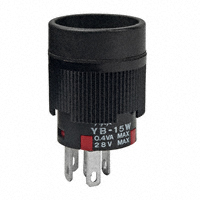 NKK Switches - YB15WCKG01 - SWITCH PUSH SPDT 0.4VA 28V