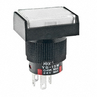 NKK Switches - YB15WRKG01-6G-JB - SWITCH PUSH SPDT 0.4VA 28V