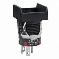 NKK Switches - YB16KKG01 - SWITCH PUSH SPDT 0.4VA 28V