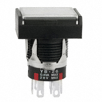NKK Switches - YB26NKG01-1CF02-JA - SWITCH PUSH DPDT 0.4VA 28V