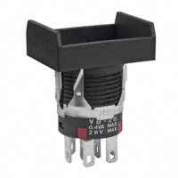 NKK Switches - YB26NKG01 - SWITCH PUSH DPDT 0.4VA 28V