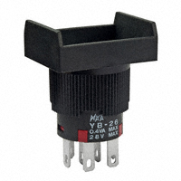 NKK Switches - YB26RKG01 - SWITCH PUSH DPDT 0.4VA 28V