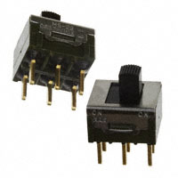 NKK Switches - MS22ANG03/U - SWITCH SLIDE DPDT 0.4VA 28V