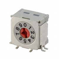 NKK Switches - ND3FC10H-R - SW ROTARY DIP BCD COMP 100MA 5V