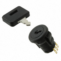 NKK Switches - SK14DGMG01 - SWITCH KEYLOCK SP3T 0.4VA 28V