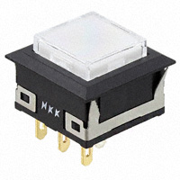NKK Switches - UB15KKG016G-JB - SWITCH PUSHBUTTON SPDT 0.4VA 28V