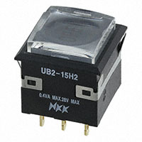 NKK Switches - UB215KKG016CF-4JCF14 - SWITCH PUSHBUTTON SPDT 0.4VA 28V