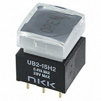 NKK Switches - UB215SKG036CF-4JCF14 - SWITCH PUSHBUTTON SPDT 0.4VA 28V