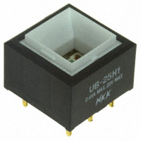 NKK Switches - UB25SKG035F - SWITCH PUSH DPDT 0.4VA 28V