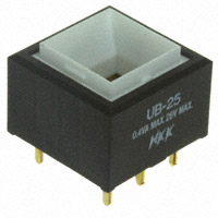 NKK Switches - UB25SKG03N - SWITCH PUSH DPDT 0.4VA 28V