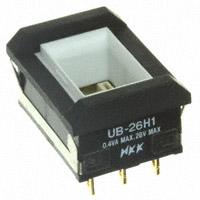 NKK Switches - UB26NBKG015D - SWITCH PUSH DPDT 0.4VA 28V