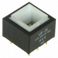 NKK Switches - UB26SKG036B - SWITCH PUSH DPDT 0.4VA 28V