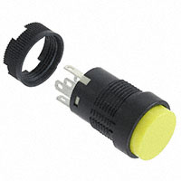 NKK Switches - YB15CKG01-12-EB - SWITCH PUSHBUTTON SPDT 0.4VA 28V