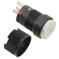 NKK Switches - YB15CKG01-6B-JB - SWITCH PUSHBUTTON SPDT 0.4VA 28V