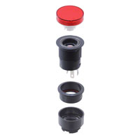 NKK Switches - YB215CWCKG01-5C12-CB - SWITCH PUSH SPDT 0.4VA 28V