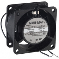 NMB Technologies Corporation - 2412PS-12W-B30-A00 - FAN AXIAL 60X30MM 115VAC WIRE