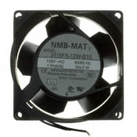 NMB Technologies Corporation - 3115FS-12W-B10-A00 - FAN AXIAL 80X38MM 115VAC WIRE