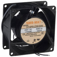 NMB Technologies Corporation - 3115PS-23W-B30-A00 - FAN AXIAL 80X38MM 230VAC WIRE