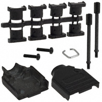 NorComp Inc. - 970-009-040R011 - BACKSHELL DB9 DIE CAST BLK CHRMT