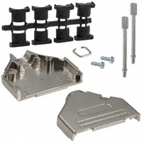 NorComp Inc. - 970-025-030R121 - BACKSHELL DB25 DIE CAST NICKEL