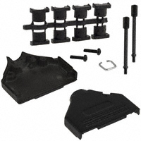 NorComp Inc. - 970-025-040R011 - BACKSHELL DB25 DIE CAST BLK CHRM