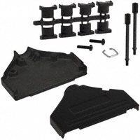 NorComp Inc. - 970-037-040R011 - BACKSHELL DB37 DIE CAST BLK CHRM