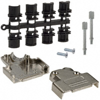 NorComp Inc. - 971-015-030R121 - BACKSHELL DB15 DIECAST NKL 45DEG