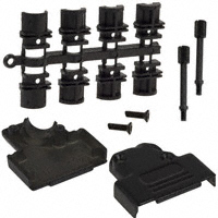 NorComp Inc. - 971-015-040R011 - BACKSHELL DB15 DIECAST BLK 45DEG