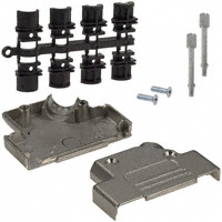 NorComp Inc. - 971-025-030R121 - BACKSHELL DB25 DIECAST NKL 45DEG