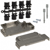 NorComp Inc. - 971-037-030R121 - BACKSHELL DB37 DIECAST NKL 45DEG