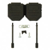 NorComp Inc. - 972-009-01SR011 - BACKSHELL DB9 CLAM SLIM BLACK