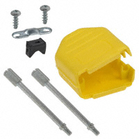 NorComp Inc. - 972-009-01SR081 - BACKSHELL DB9 CLAM SLIM YELLOW