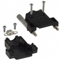 NorComp Inc. - 973-009-010R011 - BACKSHELL DB9 STR BLK PLASTIC