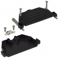 NorComp Inc. - 973-037-010R011 - BACKSHELL DB37 STR BLK PLASTIC