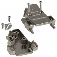 NorComp Inc. - 974-009-020R121 - BACKSHELL DB9 METAL PLAST 40DEG