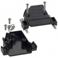 NorComp Inc. - 974-015-010R011 - BACKSHELL DB15 BLACK PLAST 40DEG