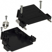 NorComp Inc. - 974-025-010R011 - BACKSHELL DB25 BLACK PLAST 40DEG