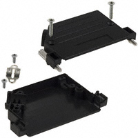 NorComp Inc. - 974-037-010R011 - BACKSHELL DB37 BLACK PLAST 40DEG