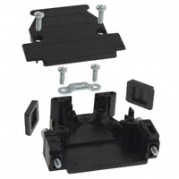 NorComp Inc. - 975-025-010-011 - BACKSHELL DB25 BLK PLASTIC 3WAY