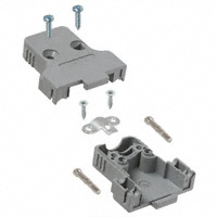 NorComp Inc. - 982-009-010R031 - CONN BACKSHELL DB9 STR PLAST GRY